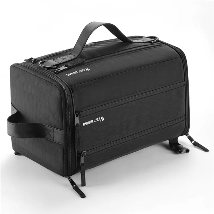 WEST BIKING YP0707401 22L Wet and Dry Separation Cycling Helmet Storage Crossbody Bag with Shoe Compartment