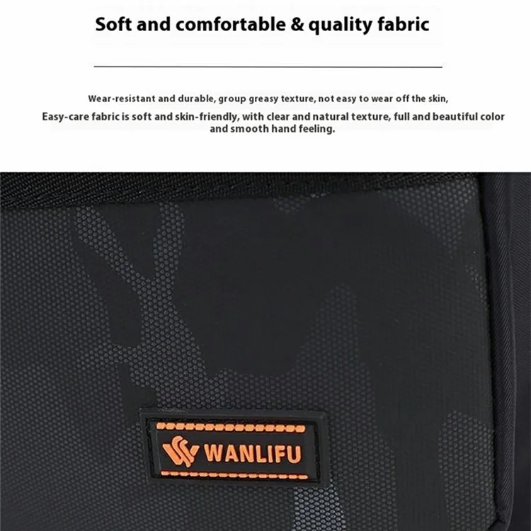 Bolsa Masculina Casual de Ombro Transversal em Tecido Oxford para Uso Diário e Transporte - Preto