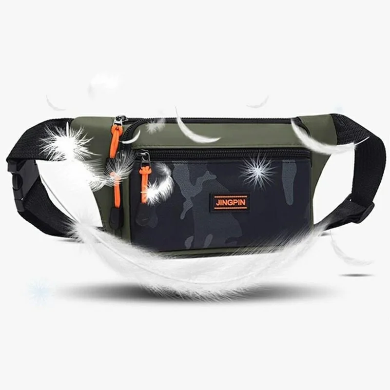 Borsa a tracolla impermeabile in nylon resistente all'usura per uomo e donna - Verde militare