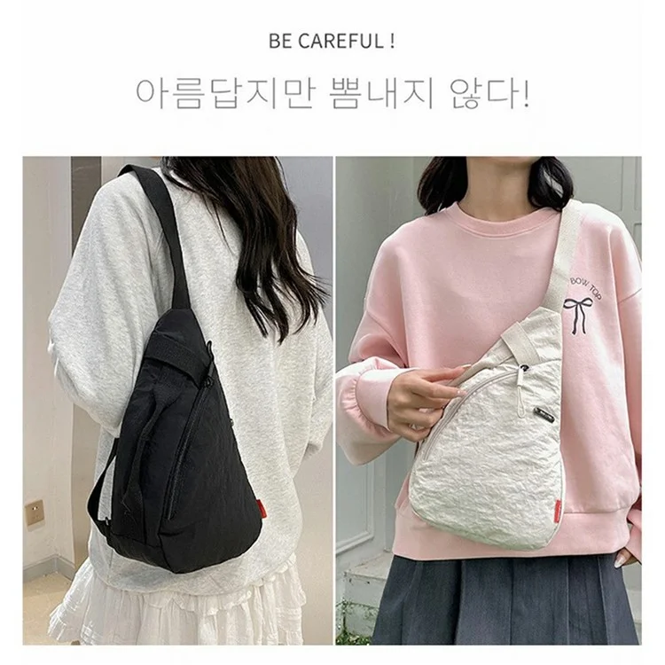 Bolsa Transversal Casual de Moda para Homens e Mulheres, Ideal para Deslocamentos e Ciclismo - Branca