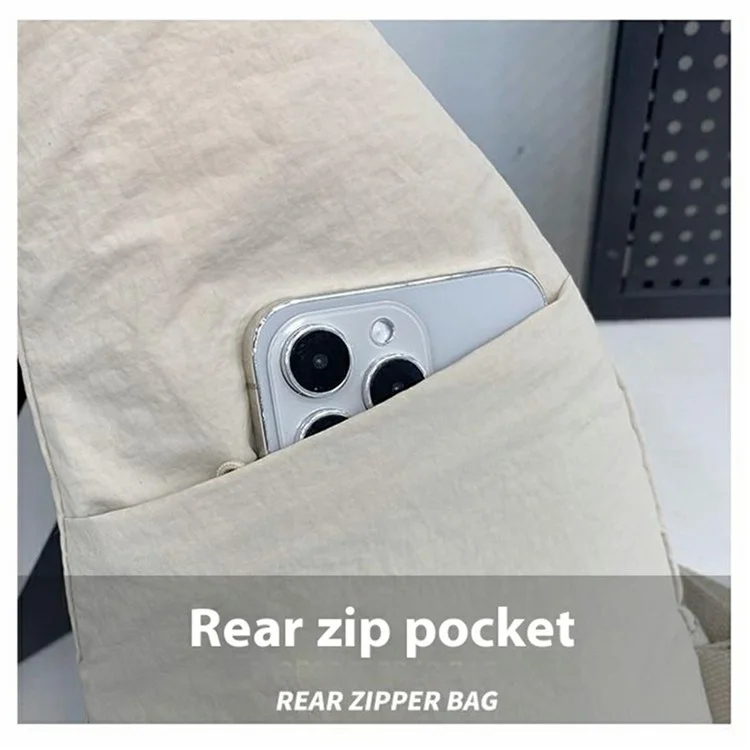 Bolsa Transversal Casual de Moda para Homens e Mulheres, Ideal para Deslocamentos e Ciclismo - Branca