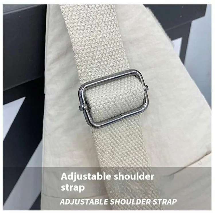 Bolsa Transversal Casual de Moda para Homens e Mulheres, Ideal para Deslocamentos e Ciclismo - Branca
