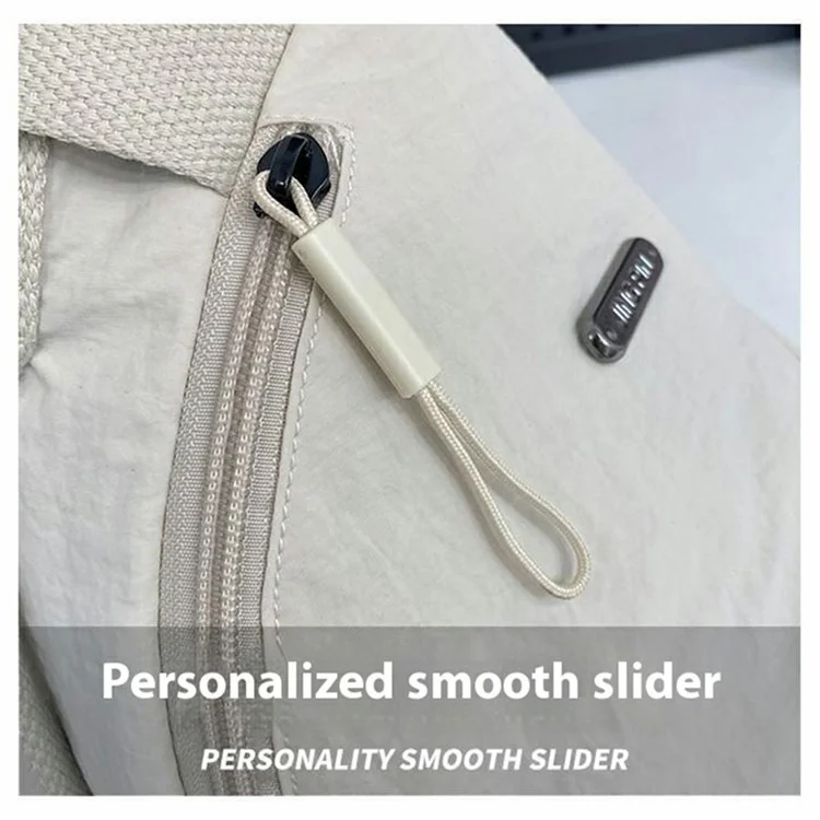 Bolsa Transversal Casual de Moda para Homens e Mulheres, Ideal para Deslocamentos e Ciclismo - Branca