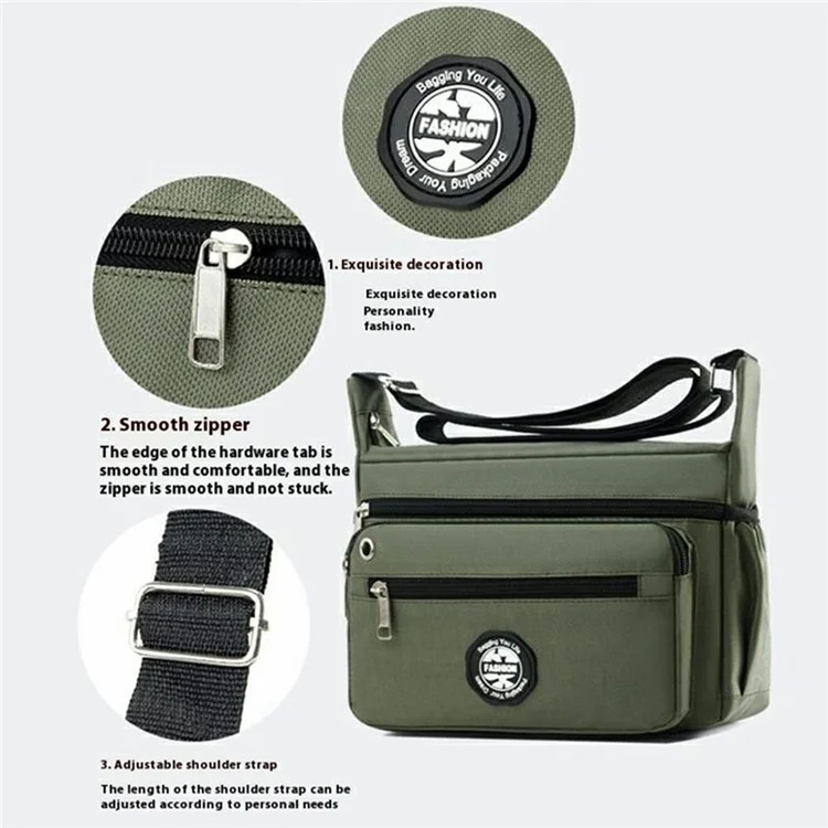 Bolsa Mensageiro de Tecido Oxford - Verde