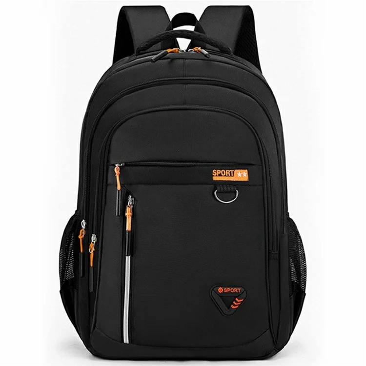 Großvolumiger Business-Laptop-Rucksack für Männer - Outdoor Casual Reise Schultasche - Orange