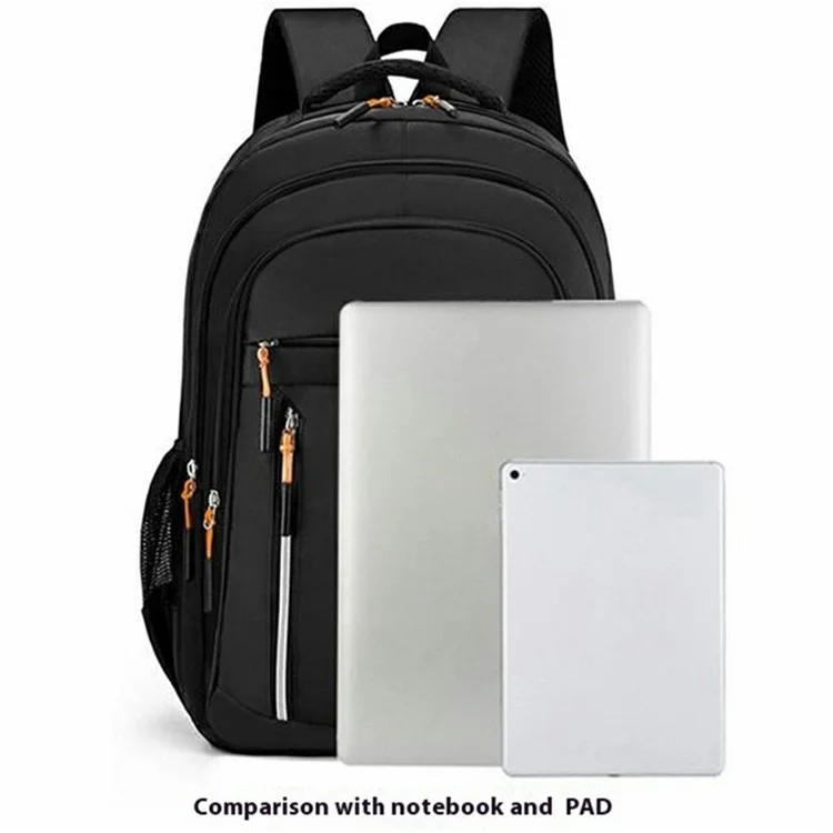 Großvolumiger Business-Laptop-Rucksack für Männer - Outdoor Casual Reise Schultasche - Orange