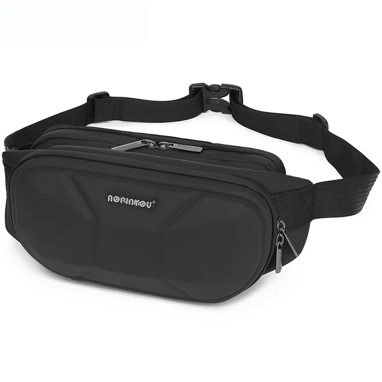 AOPINYOU AP-40 Modische Herren Hartschalen Umhängetasche Wasserdichte Reise Gürteltasche - Schwarz