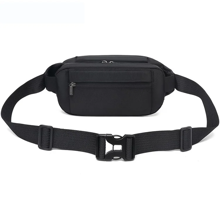 AOPINYOU AP-40 Modische Herren Hartschalen Umhängetasche Wasserdichte Reise Gürteltasche - Schwarz