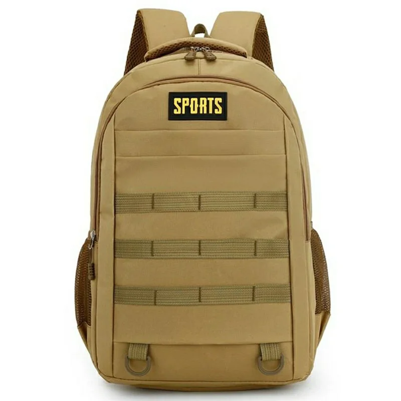 Waterproof Nylon Outdoor Backpack Large Capacity Travel Camping Laptop Bag - Desert Color