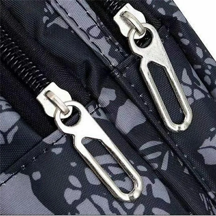 Bolsa Masculina Estilosa Casual de Nylon para Peito/Tiracolo - Pequena Bolsa de Ombro Única - Preta