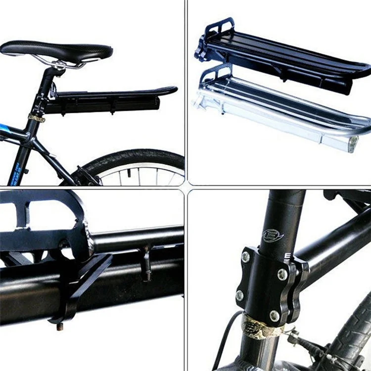Portaequipajes Trasero de Aluminio para Bicicleta de Montaña - Carrier Retráctil de 10kg de Carga