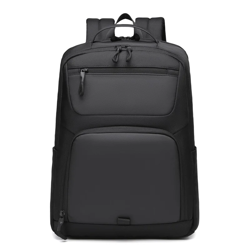 Bolso bandolera para portátil B725 de tela Oxford, impermeable, para portátiles de 16 pulgadas, mochila para hombres de negocios - Negro
