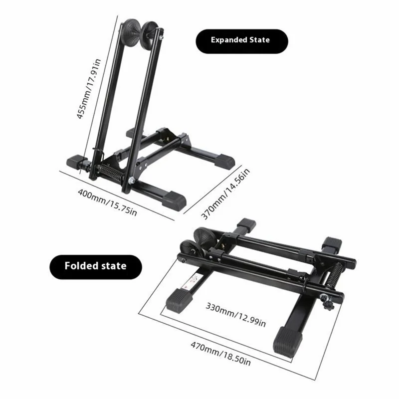 ZOYOSPORTS Foldable Bike Stand Portable Bicycle Repairing Support Rack Double Arm Display Stand