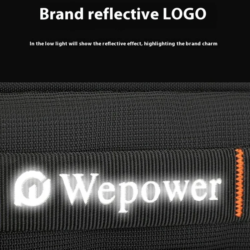 WEPOWER 8101 Men Single Shoulder Crossbody Bag Multi-Layer Waterproof Casual Travel Satchel - Black
