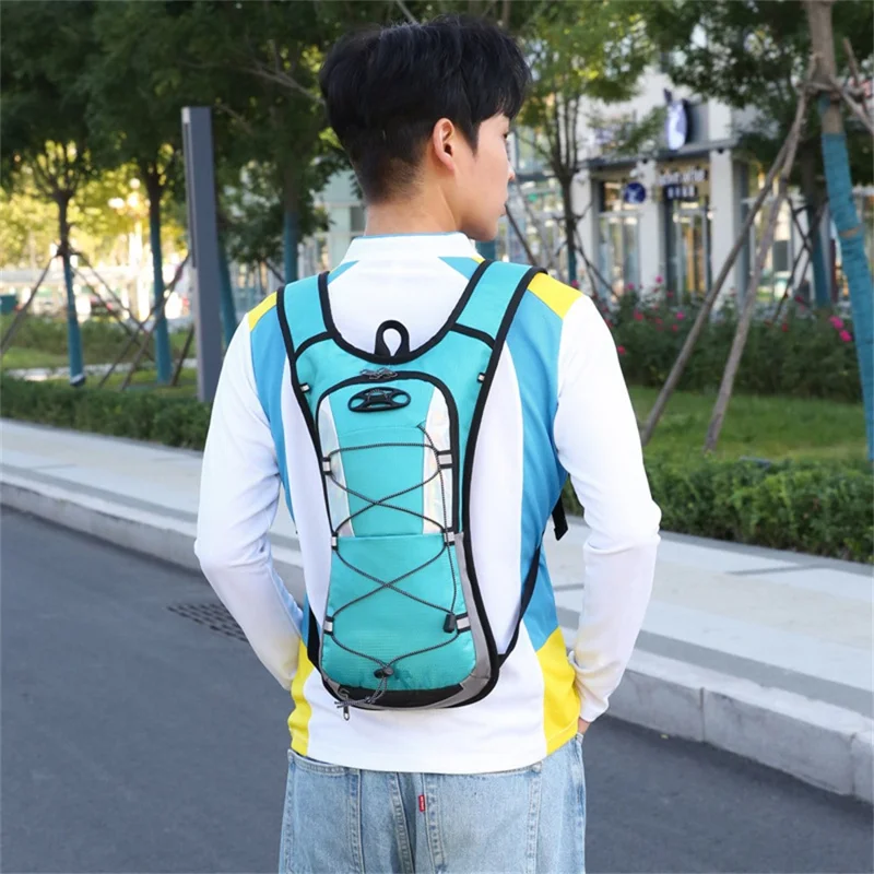 2282 Outdoor-Sport Hydration Nylon-Rucksack Radfahren Wandern Laufen Reisen Unisex Wasserblasen-Pack - See-Blau