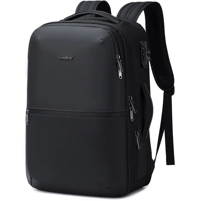 COOLBELL CB-8309 Mochila Executiva para Laptop Antifurto Expansível para Viagem com Porta USB + Type-C - Preto