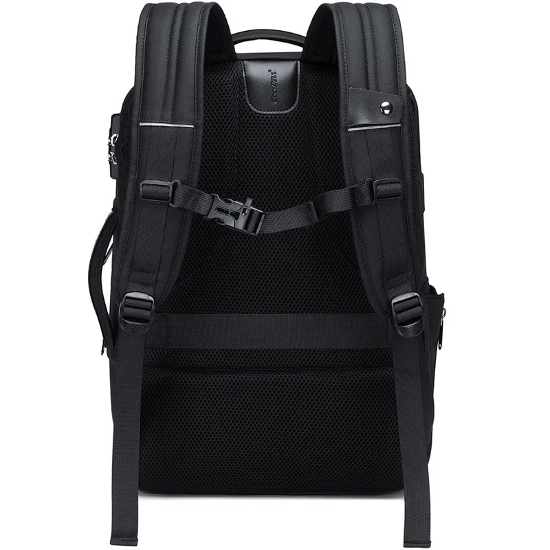 COOLBELL CB-8309 Mochila Executiva para Laptop Antifurto Expansível para Viagem com Porta USB + Type-C - Preto
