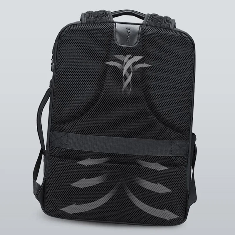 COOLBELL CB-8309 Mochila Executiva para Laptop Antifurto Expansível para Viagem com Porta USB + Type-C - Preto
