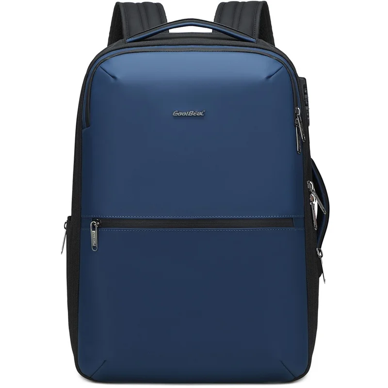 COOLBELL CB-8309 Business Laptop Backpack Anti Theft Expandable Travel Daypack with USB + Type-C Port - Blue