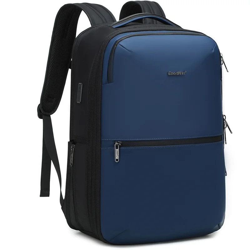 COOLBELL CB-8309 Business Laptop Backpack Anti Theft Expandable Travel Daypack with USB + Type-C Port - Blue