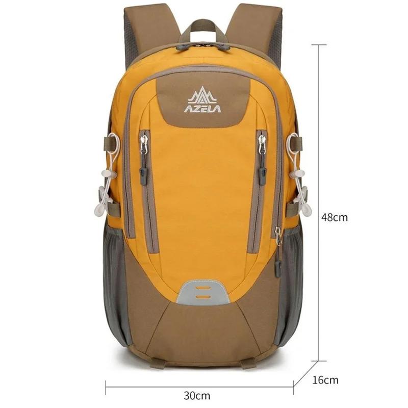 AZELA A1326 Outdoor-Rucksack für Sport, leicht und wasserdicht, Nylon-Daypack für Marathon und 15,6-Zoll-Laptop - Dunkelgrün