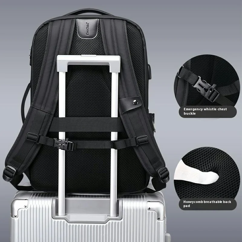COOLBELL CB-8310 Mochila de Viagem para Estudantes de Grande Capacidade, Antirroubo e Expansível para Laptop