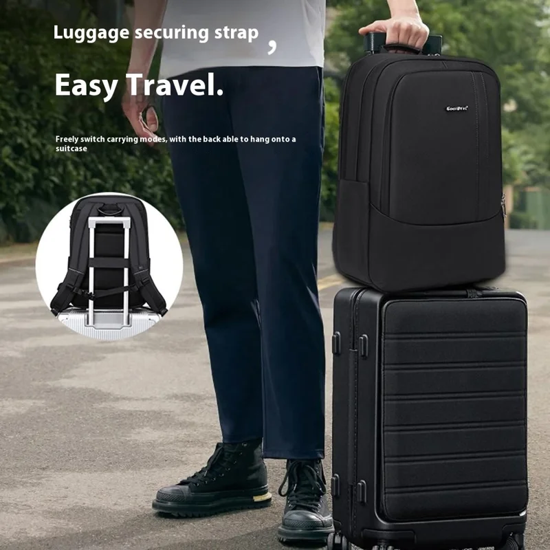 COOLBELL CB-8311 Anti Theft Backpack for 15.6 Inch Laptop Waterproof Large Capacity Travel Shoulder Bag - Black