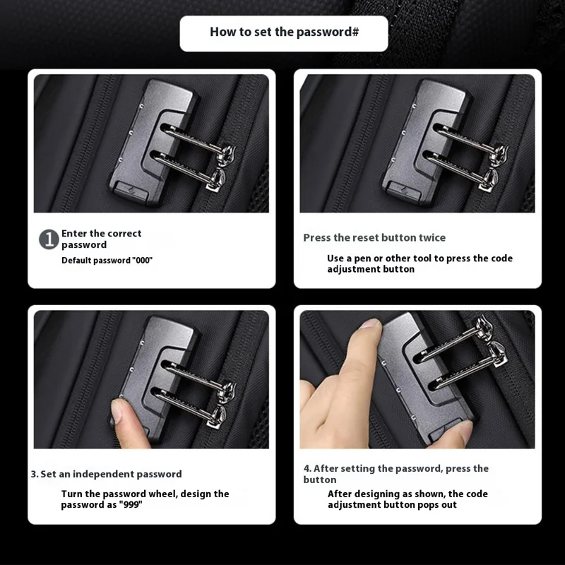 COOLBELL CB-8311 Anti Theft Backpack for 15.6 Inch Laptop Waterproof Large Capacity Travel Shoulder Bag - Black