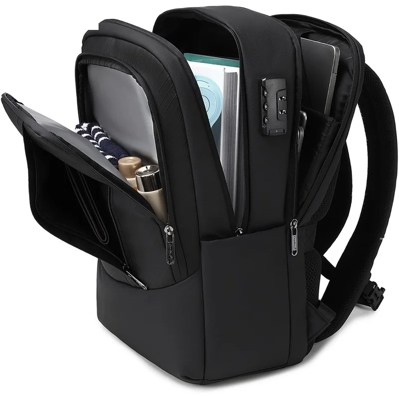 COOLBELL CB-8311 Anti Theft Backpack for 15.6 Inch Laptop Waterproof Large Capacity Travel Shoulder Bag - Black