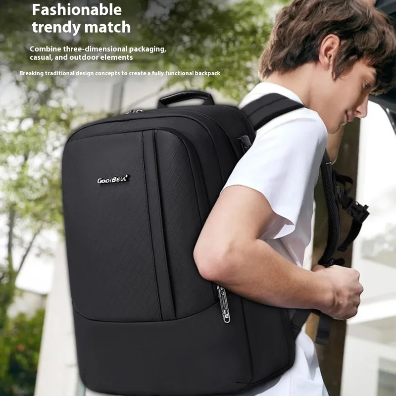 COOLBELL CB-8311 Anti Theft Backpack for 15.6 Inch Laptop Waterproof Large Capacity Travel Shoulder Bag - Black