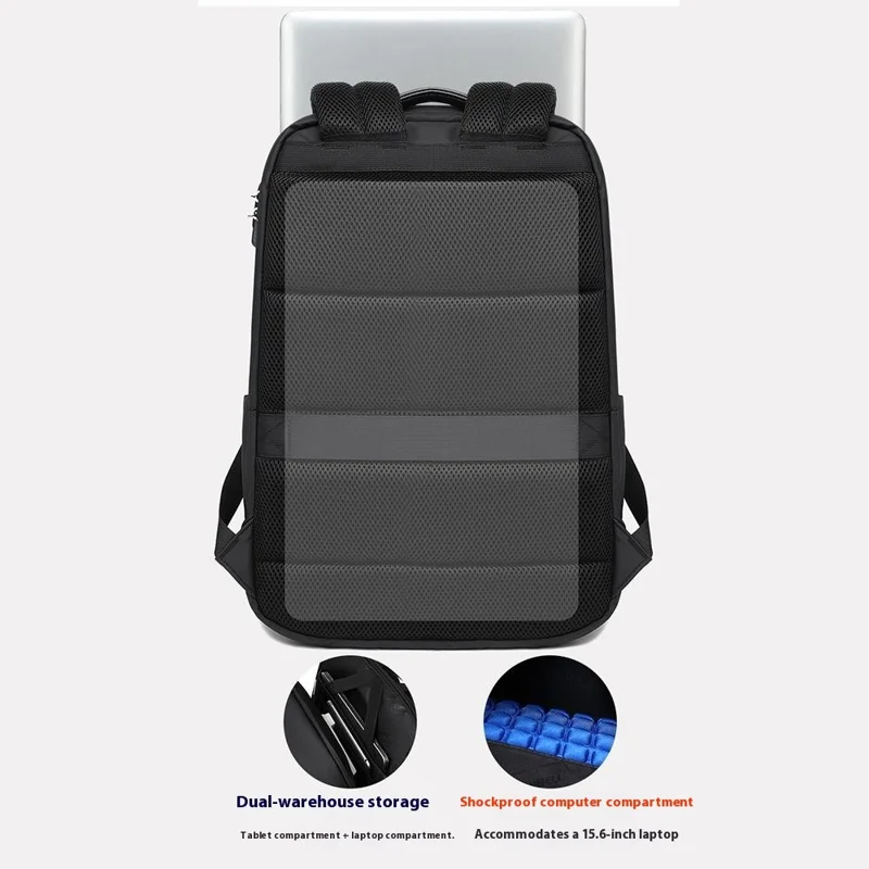 COOLBELL CB-8311 Anti Theft Backpack for 15.6 Inch Laptop Waterproof Large Capacity Travel Shoulder Bag - Black