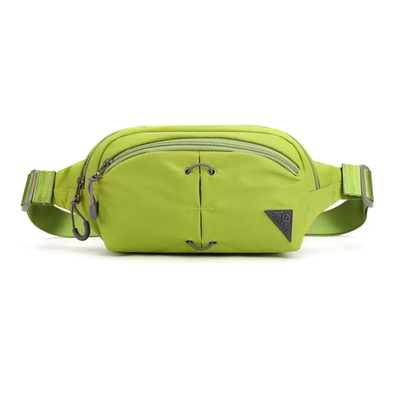 TOUGH SLHS Outdoor Sports Waist Bag Waterproof Nylon Chest Crossbody Bag Cycling Fanny Pack - Green