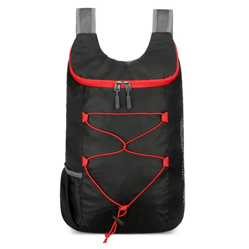 VANAHEIMR 608 Outdoor Foldable Backpack for Hiking Travel Waterproof Nylon Lightweight Daypack with Storage Bag - Black