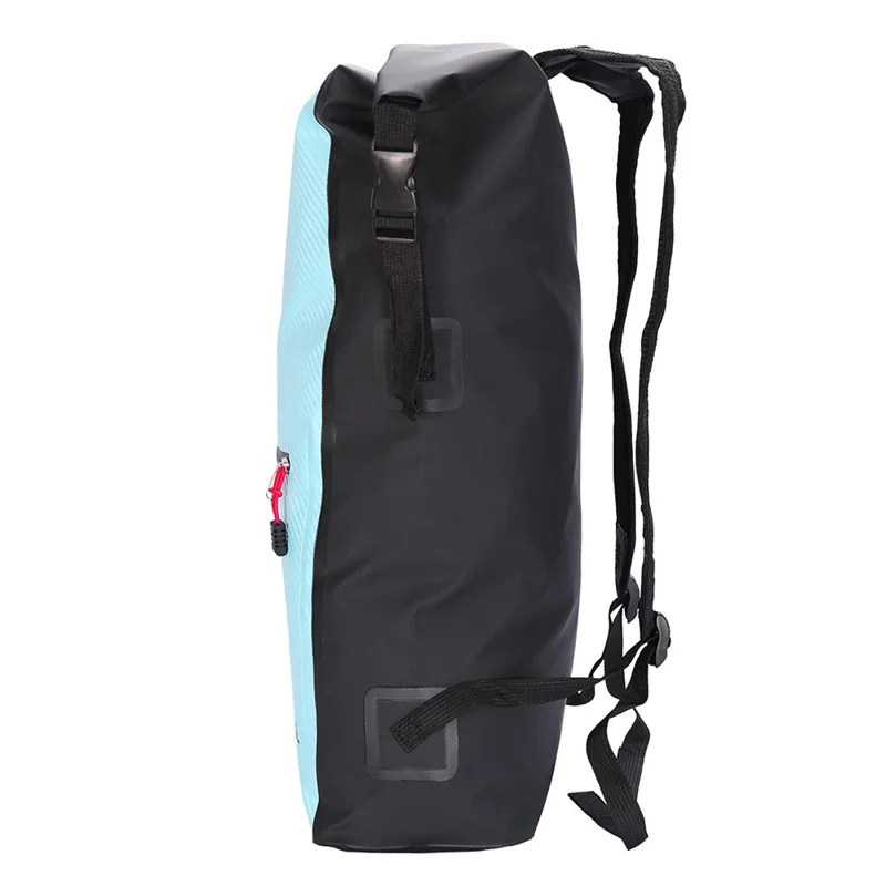 Mochila impermeable para exteriores de 30L, ligera, para natación, rafting, senderismo y playa - Azul bebé