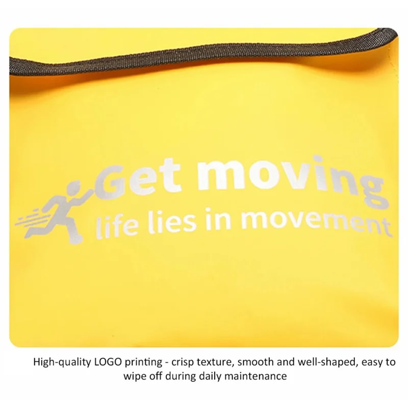 Mochila Impermeável para Uso Externo de 25L com Compartimento Seco e Molhado, para Caminhada, Montanhismo e Passeios - Amarela