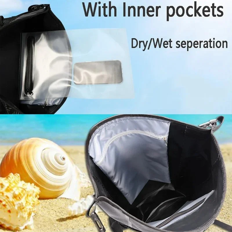 Mochila à Prova d'Água de Fibra de Carbono de 30L, Grande Capacidade de Armazenamento, Mochila Esportiva para Atividades Externas - Preto