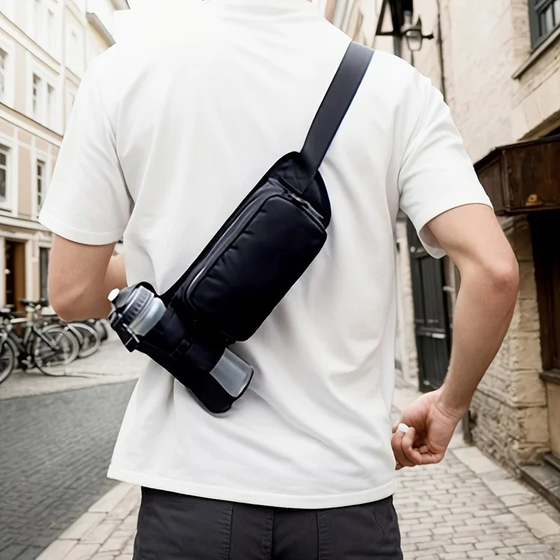 Running Sports Waist Bag Oxford Fabric Outdoor Portable Kettle Shoulder Bag, Upgraded Version
