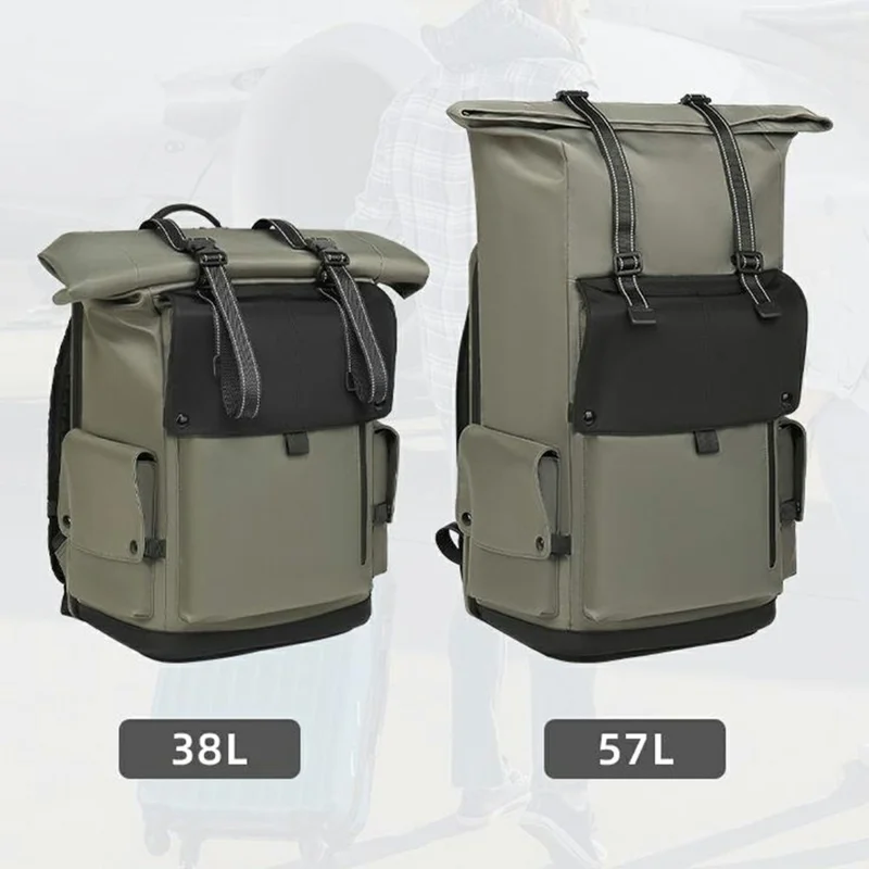 EURCOOL 639 Oxford Cloth Travel Backpack Men Large Capacity Business Casual 17 Inch Laptop Bag