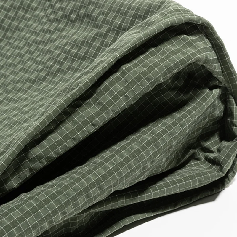 NL1014 Borsa a Tracolla in Nylon a Griglia Waffle, Capiente, Singola, Verde