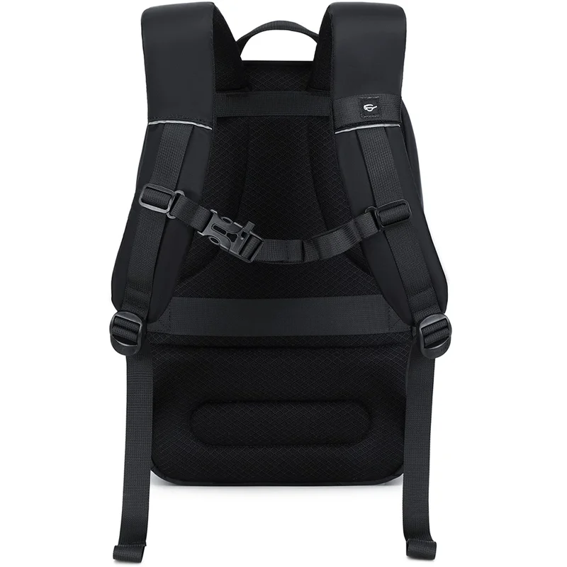 COOLBELL CB-8312 19L Travel Double Shoulder Bag Waterproof Backpack for 15.6 Inch Laptop - Black