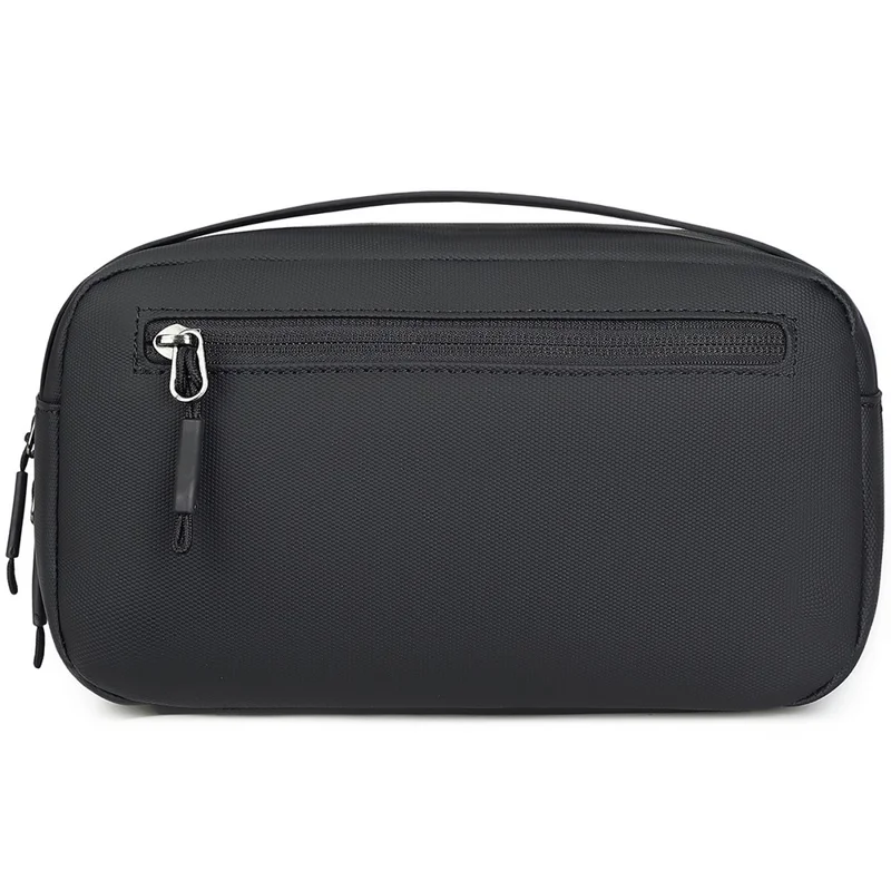 POSO PS-830 Digital Accessories Organizer Bag Men Polyester Waterproof Handbag Multi-Layer Cable Storage Pouch - Black