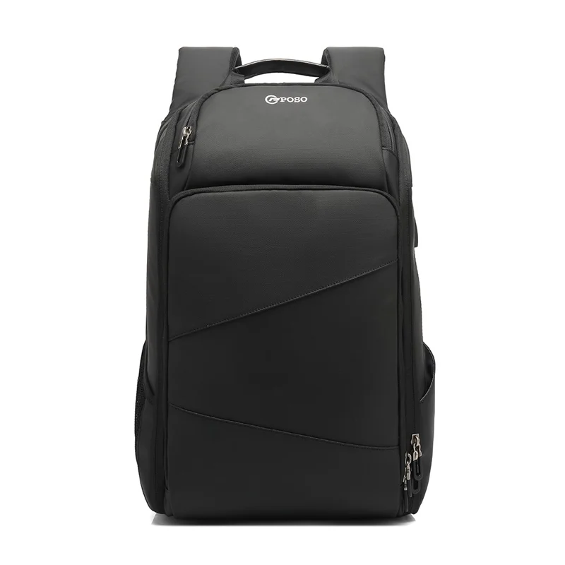 POSO PS-655 17 Inch Laptop Business Backpack Men Travel Short Trip Backpack with USB Port
