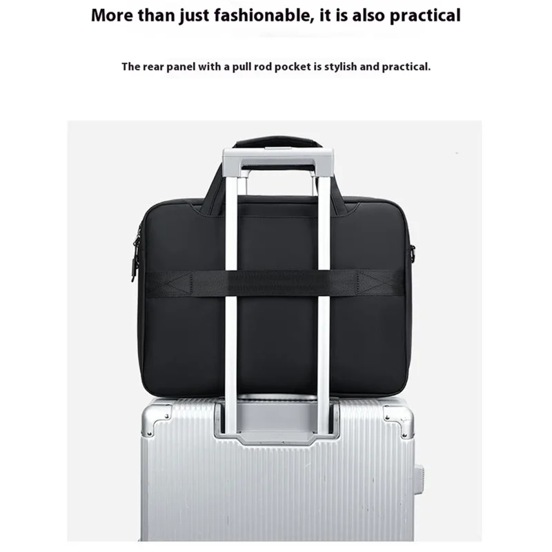 COOLBELL CB-2130 For 15.6 Inch Laptop Business Briefcase Waterproof Notebook Carrying Shoulder Bag - Black