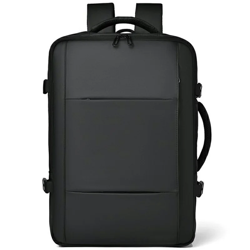 WEIXIER B703 Sac à dos extensible imperméable pour hommes, sac pour ordinateur portable de voyage, sac à dos d'affaires d'extérieur - Noir