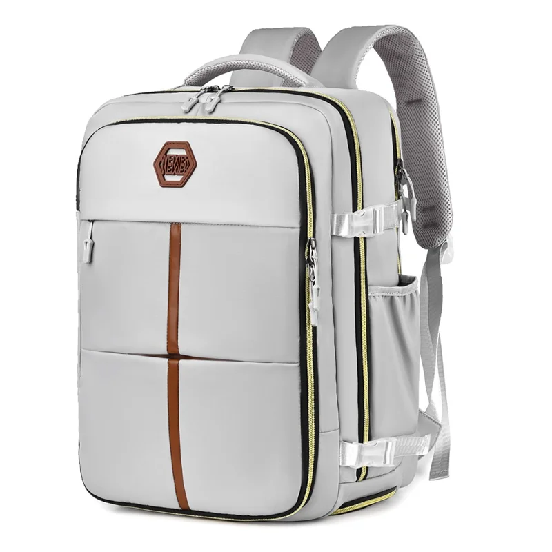 WEIXIER B717 For 15.6 Inch Laptop Backpack Large Capacity Waterproof Travel Daypack with Shoe Compartment - Grey