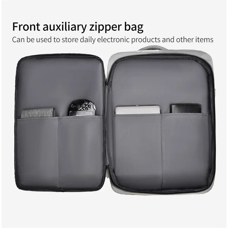 WEIXIER B717 For 15.6 Inch Laptop Backpack Large Capacity Waterproof Travel Daypack with Shoe Compartment - Grey