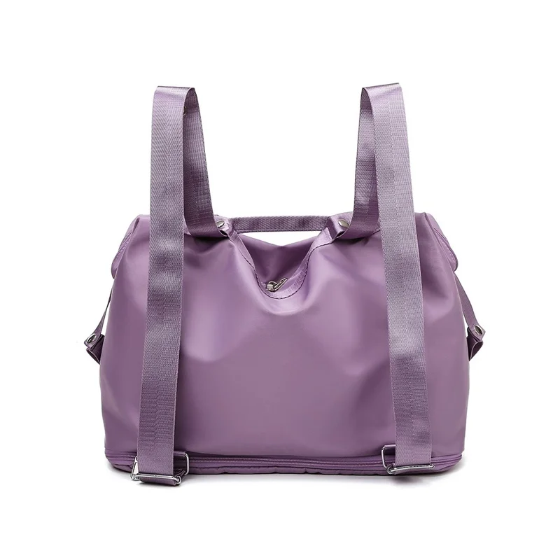 Borsa da Viaggio Espandibile con Grande Capacità, Impermeabile, Separazione Asciutto-Bagnato, Organizer per Bagagli - Viola