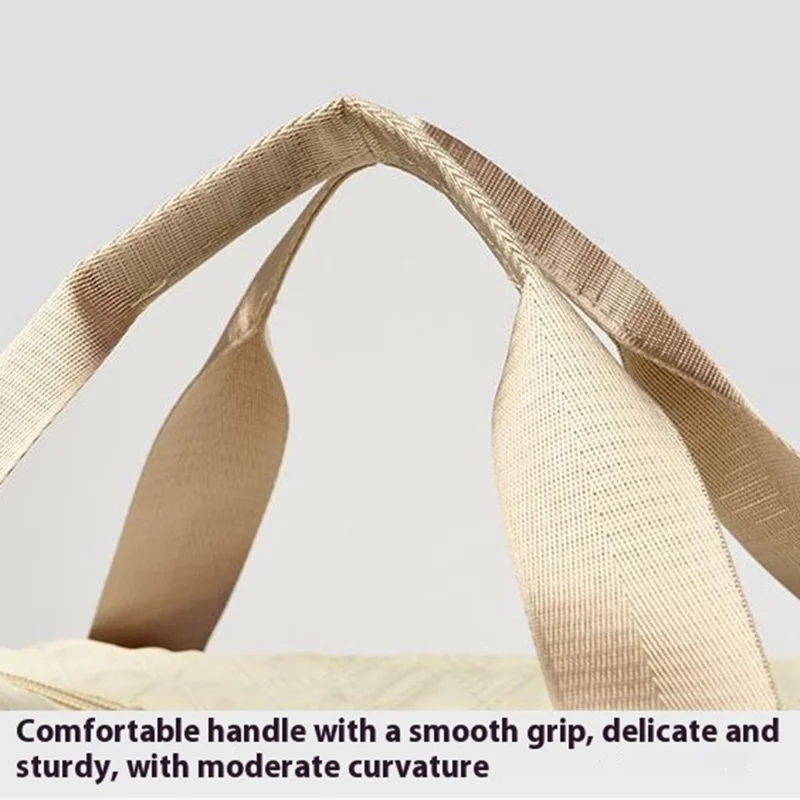 Sac de voyage extensible 026-1 en tissu oxford imperméable avec sangle d'épaule - Beige