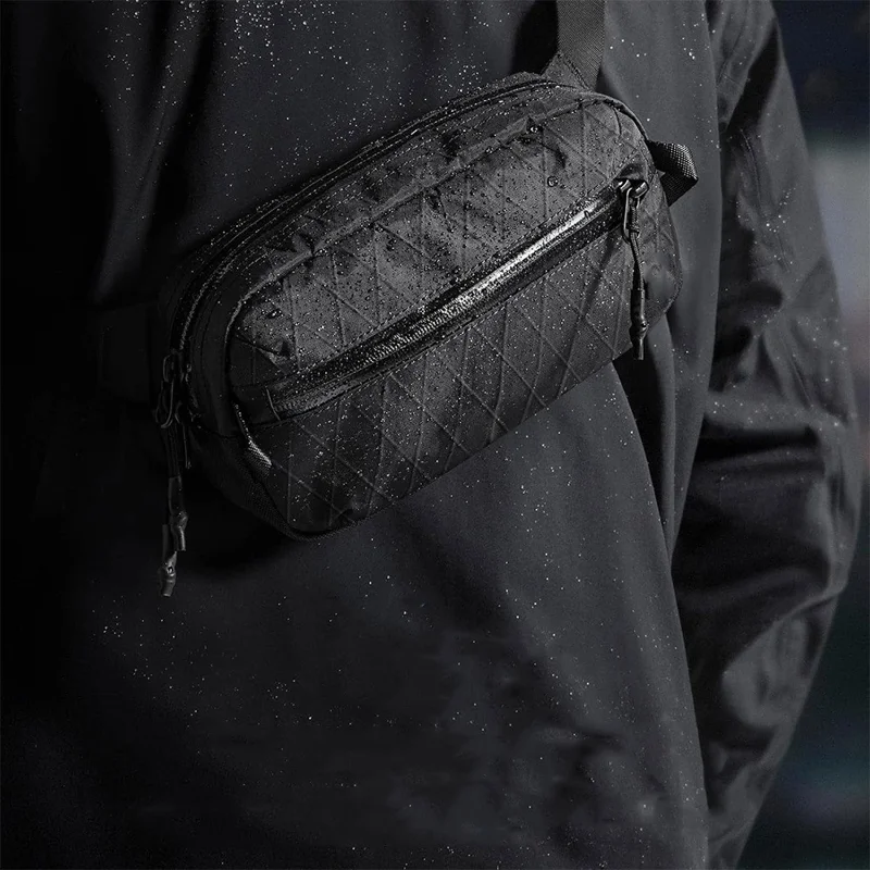 HS-012 Sac Bandoulière en Polyester pour Ville, Sac à Épaule Anti-RFID pour Téléphone et Cartes, Sacoche Croisée