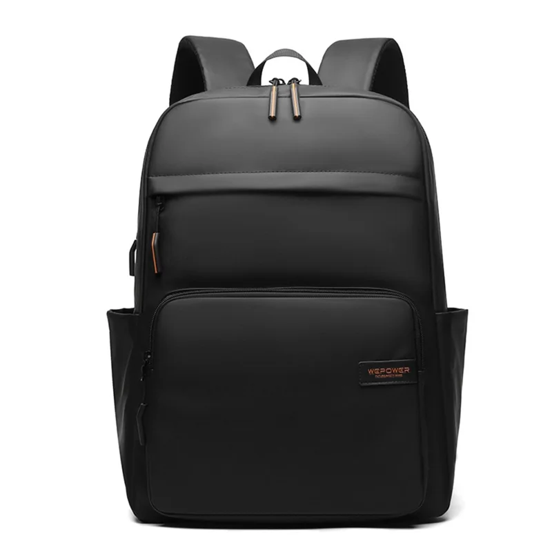 WEPOWER 3433 Business Commuter Backpack Men Large Capacity Waterproof Laptop Bag Travel Rucksack - Black